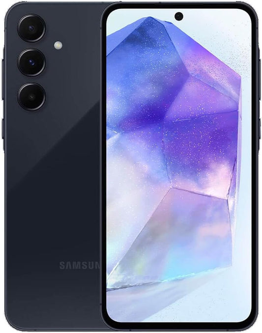 Galaxy A55 5G 128GB Smartphone 8GB RAM Unlocked Dual-Sim-Free - Navy A